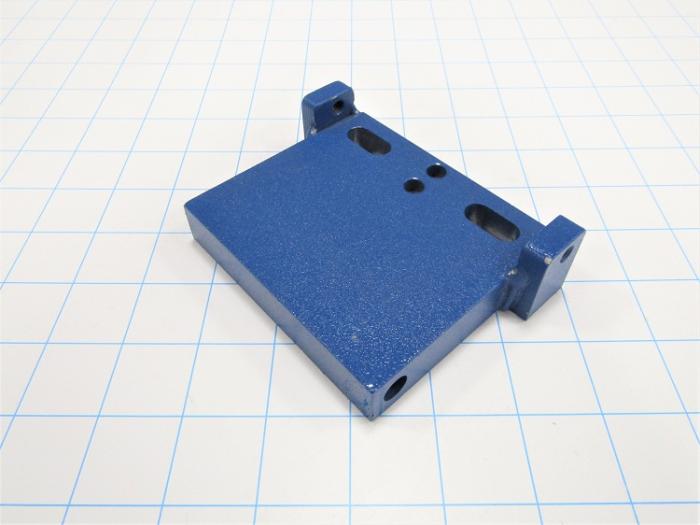 Fabricated Parts, Nylon Fork Bracket Weld, 4.75 in. Length, 3.50 in. Width, 1.25 in. Height, Painted Black Finish