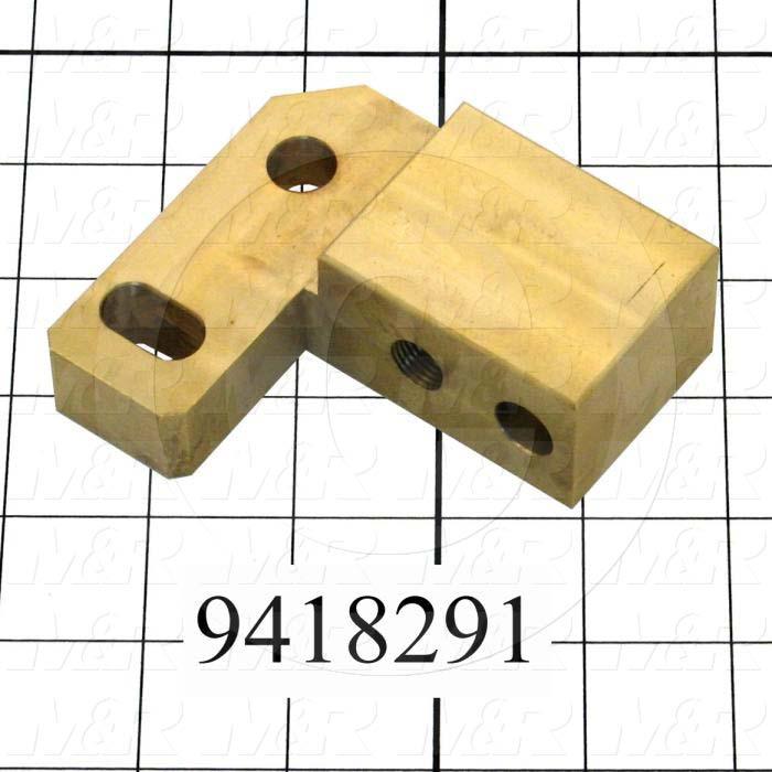Fabricated Parts, Off-Cont. Adj. Slider-Left, 3.62 in. Length, 3.25 in. Width, 1.24 in. Height