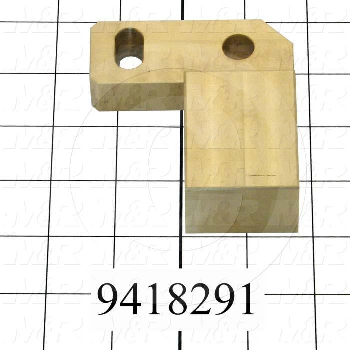 Fabricated Parts, Off-Cont. Adj. Slider-Left, 3.62 in. Length, 3.25 in. Width, 1.24 in. Height