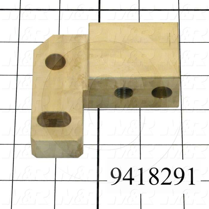 Fabricated Parts, Off-Cont. Adj. Slider-Left, 3.62 in. Length, 3.25 in. Width, 1.24 in. Height