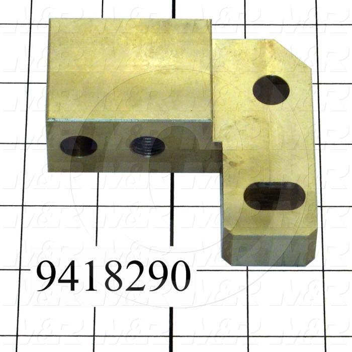 Fabricated Parts, Off-Cont. Adj. Slider-Right, 3.63 in. Length, 3.25 in. Width, 1.24 in. Thickness