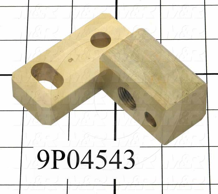 Fabricated Parts, Off- Contact Ajdustment Block, 3.25 in. Length, 2.75 in. Width, 1.25 in. Thickness