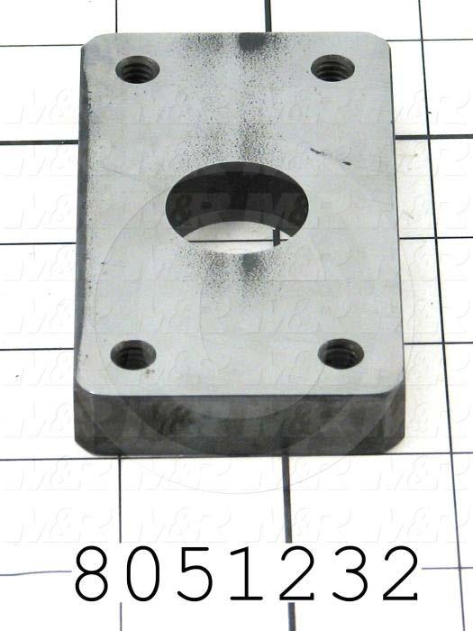 Fabricated Parts, Off-Contact Down Plate, 3.50 in. Length, 2.00 in. Width, 0.50 in. Thickness