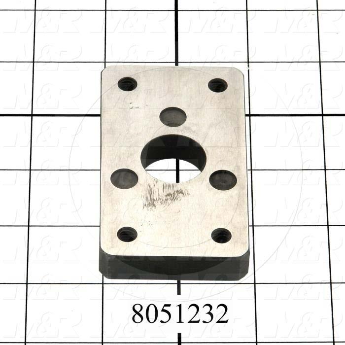 Fabricated Parts, Off-Contact Down Plate, 3.50 in. Length, 2.00 in. Width, 0.50 in. Thickness