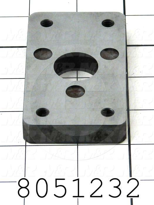 Fabricated Parts, Off-Contact Down Plate, 3.50 in. Length, 2.00 in. Width, 0.50 in. Thickness