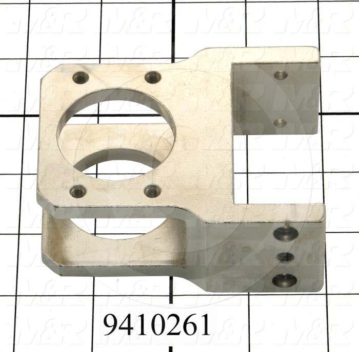 Fabricated Parts, Off Contact Hldr Brkt 3.65", 3.65 in. Length, 2.90 in. Width, 1.50 in. Height, Nickel Plated Finish