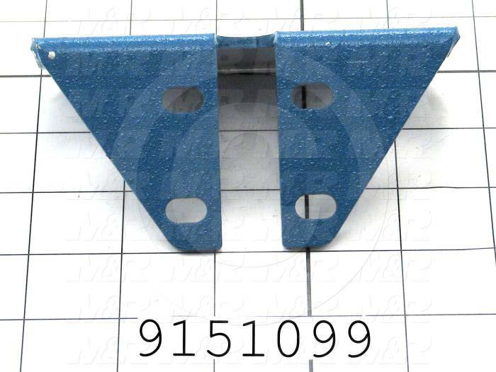 Fabricated Parts, Off Contact Spacer Bracket, 2.25 in. Length, 4.63 in. Width, 2.38 in. Height