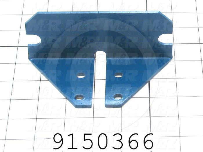 Fabricated Parts, Off Contact Spacer Bracket, 5.41 in. Length, 2.75 in. Width, 2.25 in. Height, 10 GA Thickness, Painted Black Finish