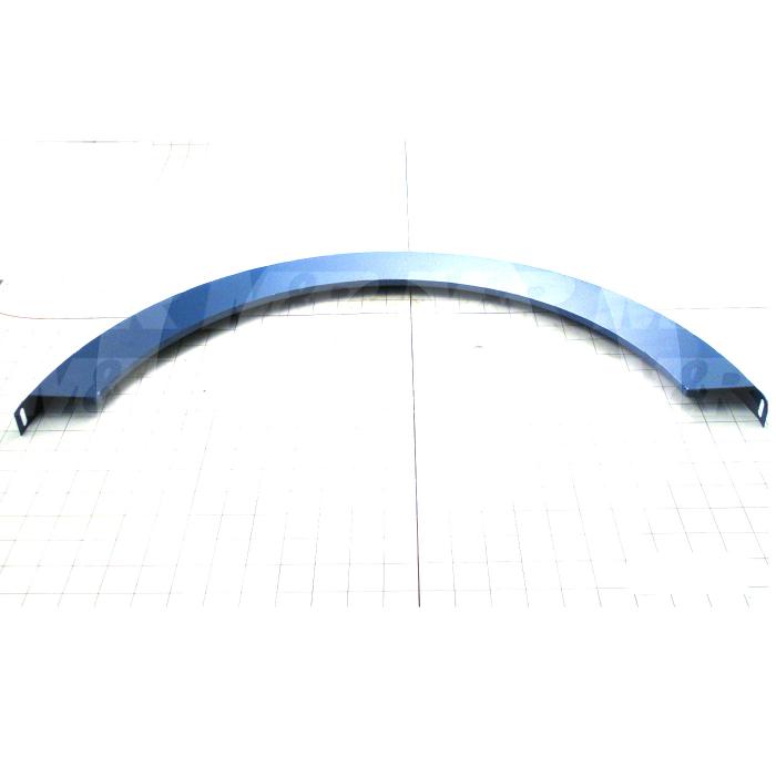 Fabricated Parts, Oil Trough Weldment 25.265", 25.27 in. Length, 10.80 in. Width, 1.00 in. Height, Painted Blue Finish