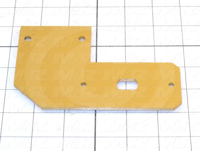 Fabricated Parts, Optical Bracket, 3.75 in. Length, 5.50 in. Width, 10 GA Thickness