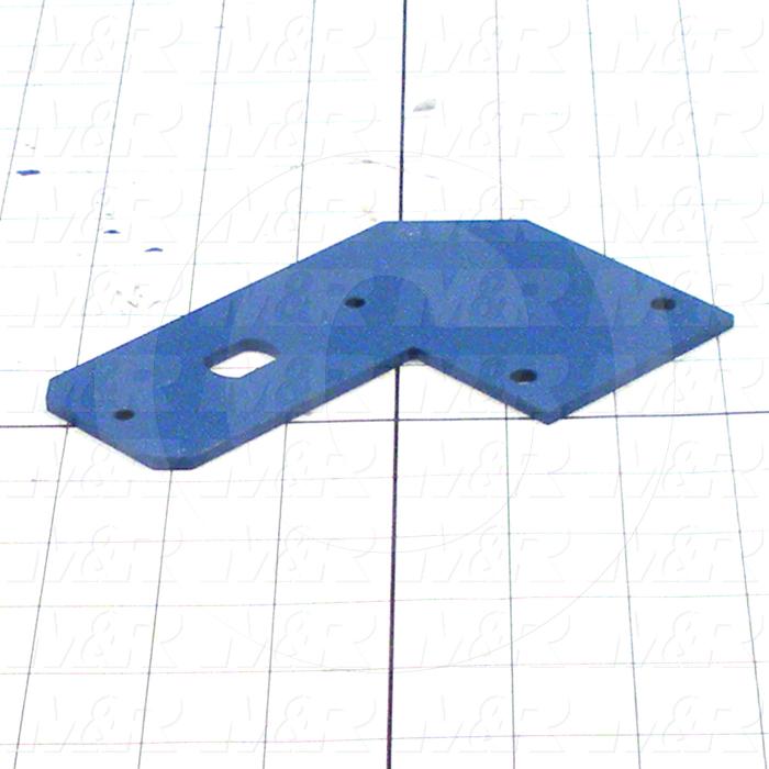 Fabricated Parts, Optical Bracket, 3.75 in. Length, 5.50 in. Width, 10 GA Thickness