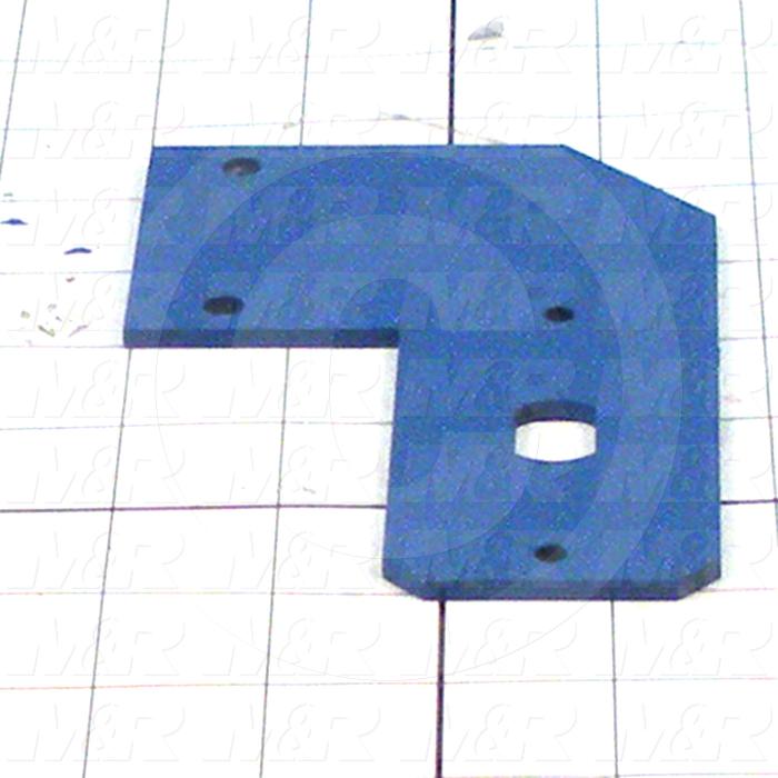 Fabricated Parts, Optical Bracket, 3.75 in. Length, 5.50 in. Width, 10 GA Thickness