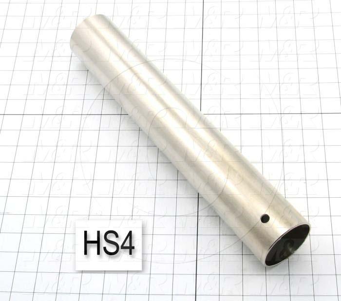 Fabricated Parts, Outer Post, 15.75 in. Length, 2.62 in. Diameter, 11 GA Thickness, Nickel Finish