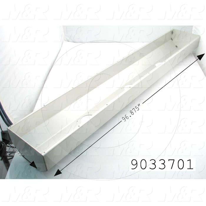 Fabricated Parts, Outer Shell 96.875" V72, 96.87 In Length, 7.87 in. Width, 4.89 in. Height, 1/8 in. Thickness