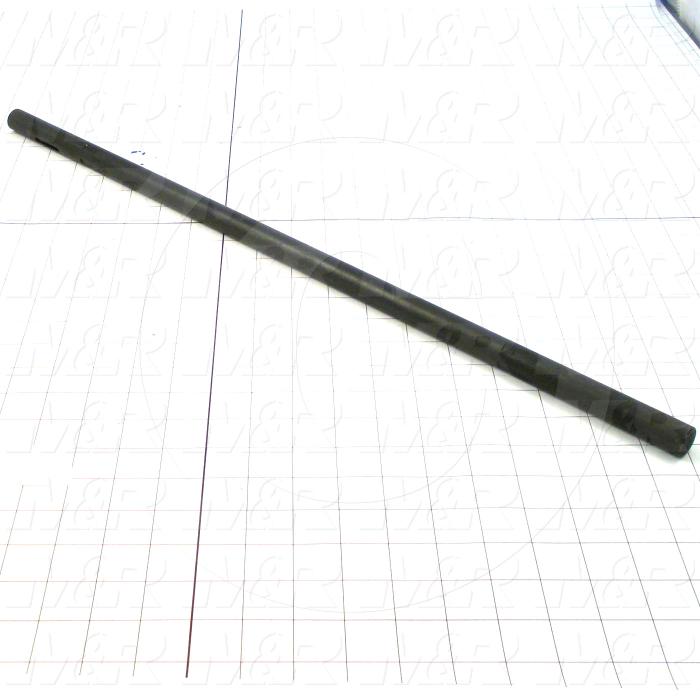 Fabricated Parts, Outfeed Drive Shaft 24.75"L, 24.75 in. Length, 0.75 in. Diameter, Black Oxide Finish