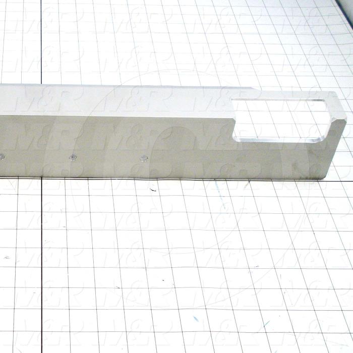 Fabricated Parts, Oval R Front Screen Holder, 25.00 in. Length, 3.35 in. Width, 2.38 in. Height