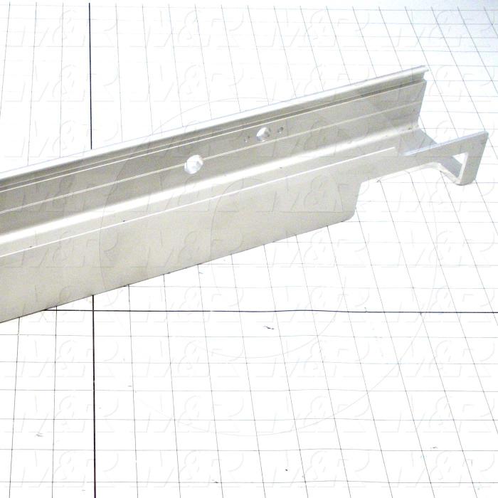 Fabricated Parts, Oval R Front Screen Holder, 25.00 in. Length, 3.35 in. Width, 2.38 in. Height