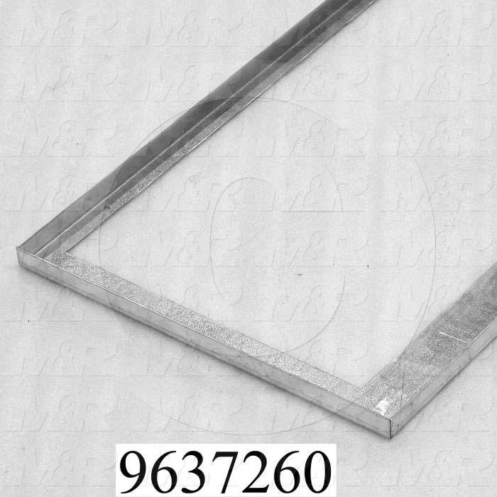 Fabricated Parts, Ovent Inlet Outlet Lower Wall, 79.00 in. Length, 13.07 in. Width, 0.75 in. Height, 16 GA Thickness