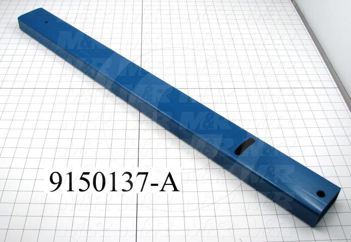 Fabricated Parts, Pallet Stop Channel  Mtg Bracket, 33.42 in. Length, 3.00 in. Width, 1.50 in. Height