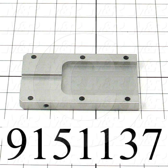 Fabricated Parts, Pallet Stop Front Guide, 5.25 in. Length, 3.00 in. Width, 0.50 in. Thickness