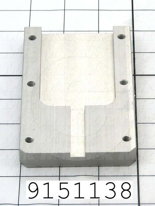 Fabricated Parts, Pallet Stop Rear Guide, 5.25 in. Length, 2.50 in. Width, 0.50 in. Thickness