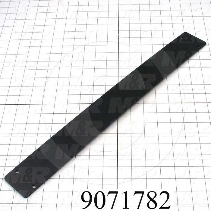 Fabricated Parts, Panel Mounting Flat, 21.00 in. Length, 2.44 in. Width, 0.14 in. Thickness