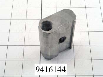 Fabricated Parts, Peel Bracket Insert, 2.50 in. Length, 1.62 in. Width, 1.98 in. Height