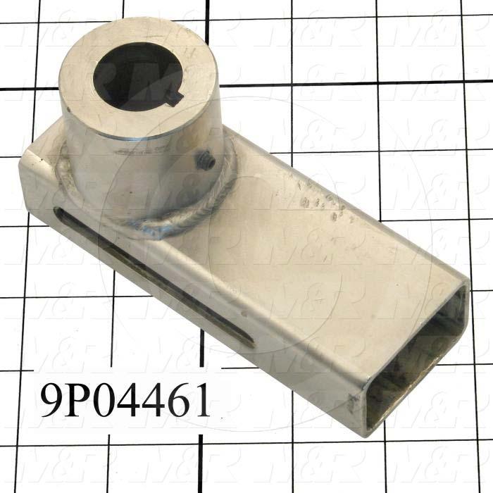 Fabricated Parts, Peel Bracket Weldment, 6.50 in. Length, 3.56 in. Width, 2.50 in. Height