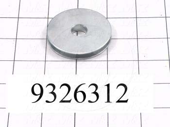 Fabricated Parts, Peel Cable Roller, 2.13 in. Diameter, 0.30 in. Thickness