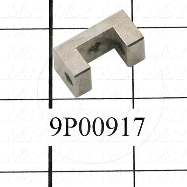 Fabricated Parts, Peel Cylinder Clevis Base U, 1.00 in. Length, 0.50 in. Width, 0.50 in. Height