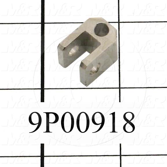 Fabricated Parts, Peel Cylinder Clevis Insert U, 0.71 in. Length, 0.50 in. Width, 0.50 in. Height