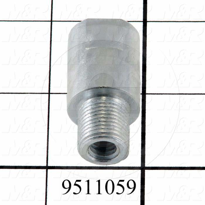 Fabricated Parts, Peel Eye Bolt Nut, 1.75 in. Length, 0.87 in. Diameter