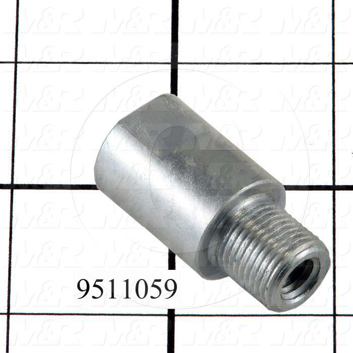 Fabricated Parts, Peel Eye Bolt Nut, 1.75 in. Length, 0.87 in. Diameter