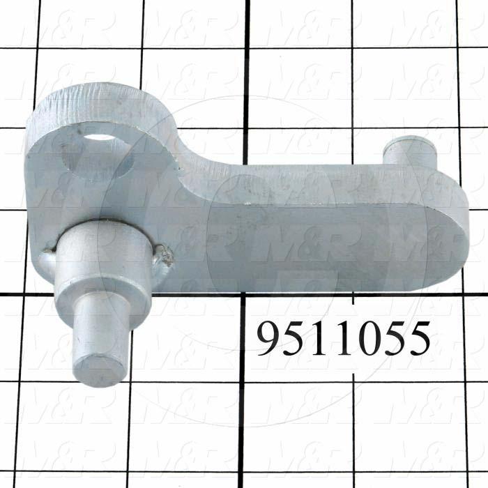 Fabricated Parts, Peel Lever, 3.00 in. Length, 1.75 in. Width, 2.82 in. Height, Front Side