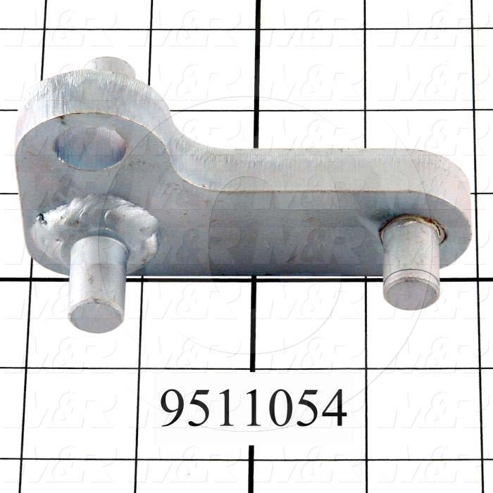 Fabricated Parts, Peel Lever, 4.00 in. Length, 2.25 in. Width, 2.82 in. Height, Front Side