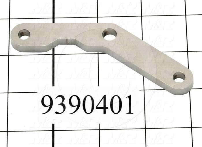 Fabricated Parts, Peel Lever, 4.01 in. Length, 1.72 in. Width, 0.25 in. Thickness