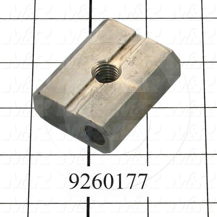 Fabricated Parts, Peel Lever Lock Nut, 2.13 in. Length, 1.75 in. Width, 0.75 in. Height