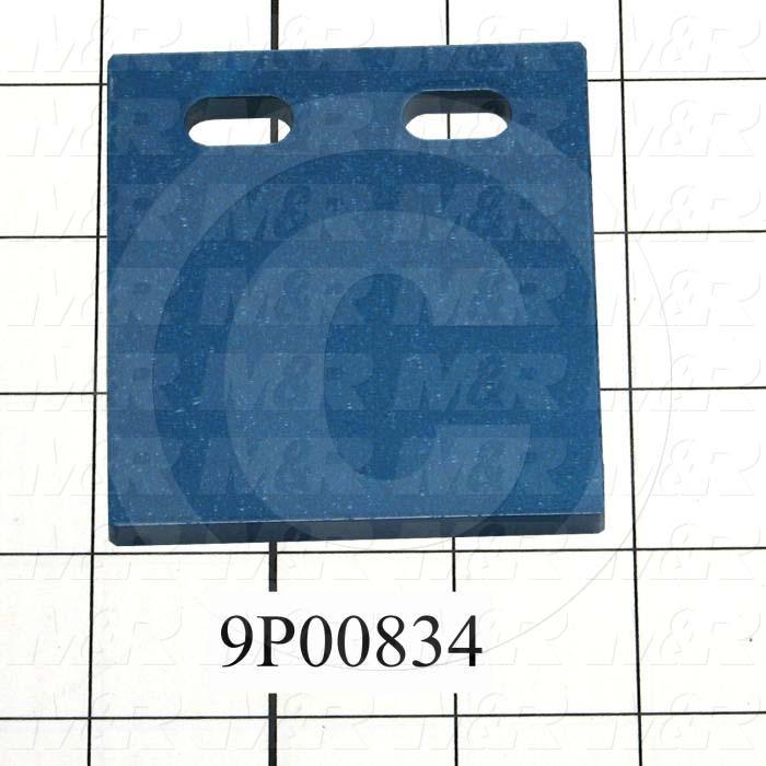 Fabricated Parts, Peel Locator, 3.06 in. Length, 2.75 in. Width, 0.25 in. Thickness, Front