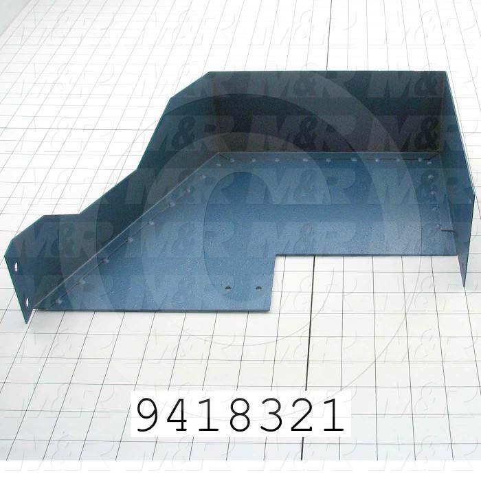 Fabricated Parts, Peel Lower Guard, 14.00 in. Length, 3.75 in. Width, 9.13 in. Height