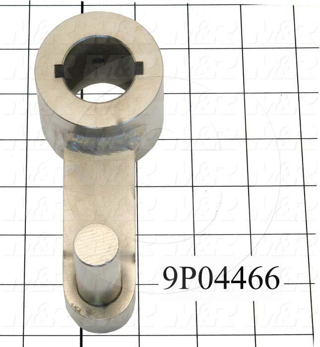 Fabricated Parts, Peel Pivot Bracket Weldment, 6.75 in. Length, 2.25 in. Width, 3.25 in. Height
