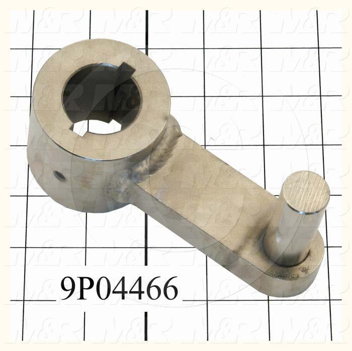 Fabricated Parts, Peel Pivot Bracket Weldment, 6.75 in. Length, 2.25 in. Width, 3.25 in. Height