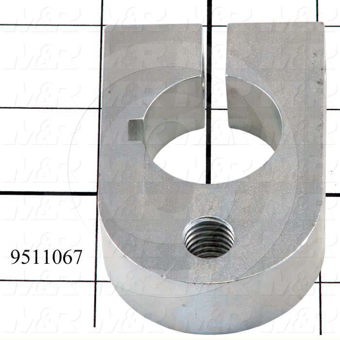 Fabricated Parts, Peel Rear Lever Clamp, 3.00 in. Length, 2.00 in. Width, 0.75 in. Height