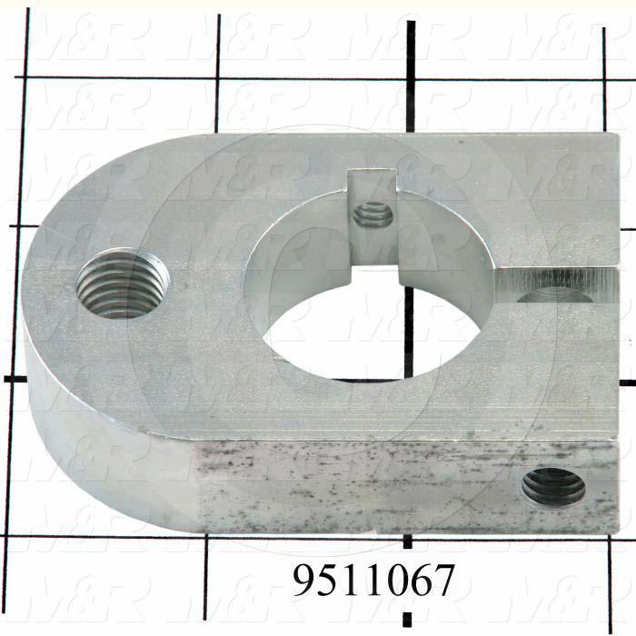 Fabricated Parts, Peel Rear Lever Clamp, 3.00 in. Length, 2.00 in. Width, 0.75 in. Height