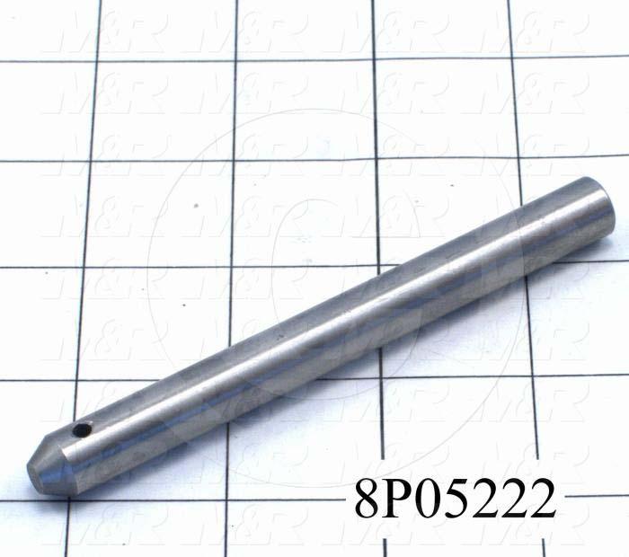 Fabricated Parts, Pin, 4.38 in. Length, 0.44 in. Diameter