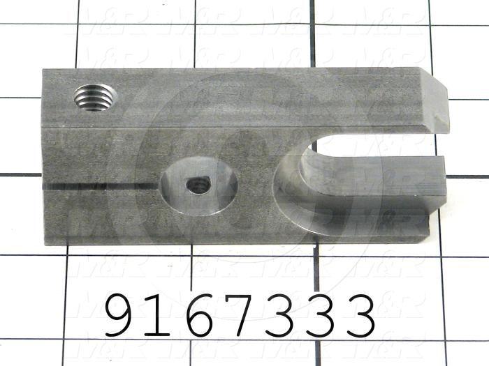Fabricated Parts, Pin Drive Fork, 3.25 in. Length, 1.25 in. Width, 0.75 in. Height