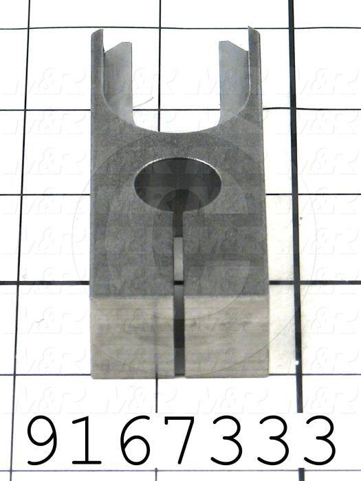 Fabricated Parts, Pin Drive Fork, 3.25 in. Length, 1.25 in. Width, 0.75 in. Height