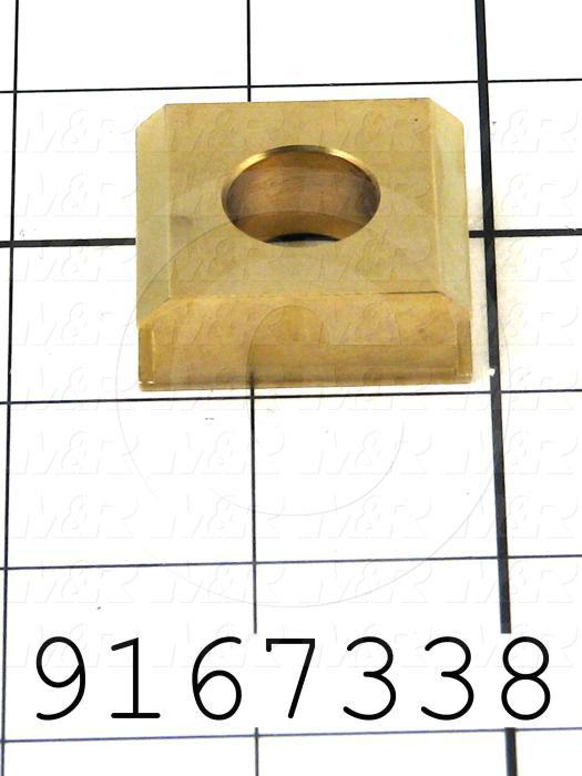 Fabricated Parts, Pin Stabilizer, 1.25 in. Length, 1.38 in. Width, 0.50 in. Thickness