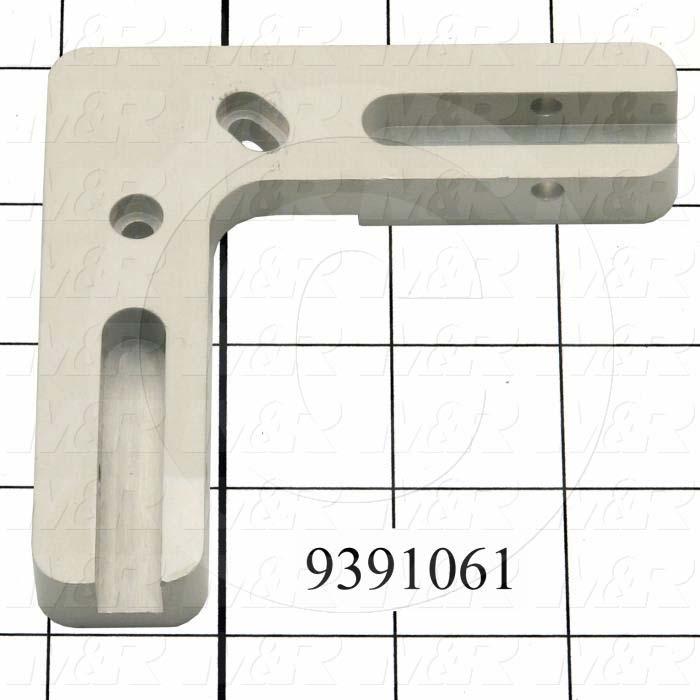 Fabricated Parts, Pivot Base Corner, 3.80 in. Length, 3.80 in. Width, 0.50 in. Height