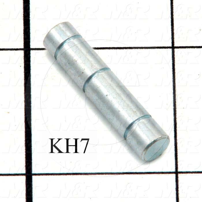 Fabricated Parts, Pivot Pin, 1.16 in. Length, 0.25 in. Diameter, Cadmium Finish