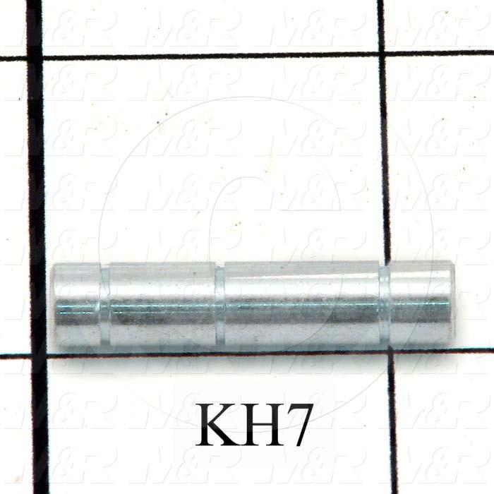 Fabricated Parts, Pivot Pin, 1.16 in. Length, 0.25 in. Diameter, Cadmium Finish